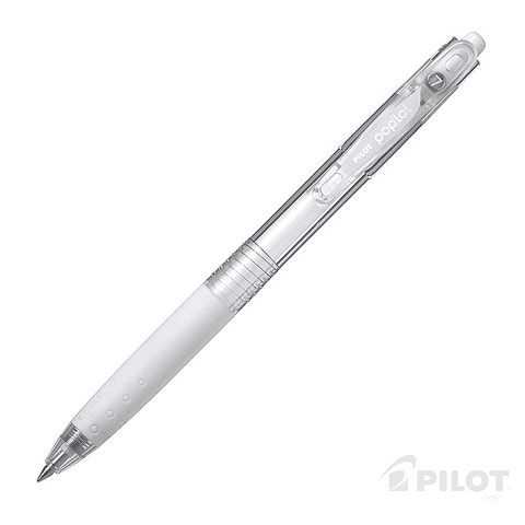 Lápiz Gel POPLOL 0.7 Blanco PILOT