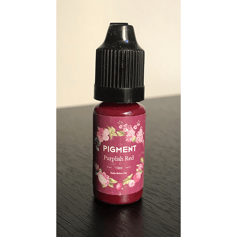 Pigmentos líquidos transparentes 10 ml, tonos rosas, rojos y violeta.