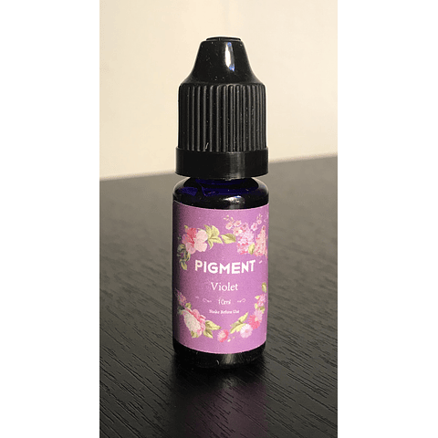 Pigmentos líquidos transparentes 10 ml, tonos rosas, rojos y violeta.