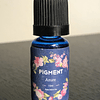 Pigmentos líquidos transparentes 10 ml, tonos celestes y azules.