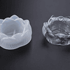 Molde de silicona portavela flor de loto cerrada 9cm