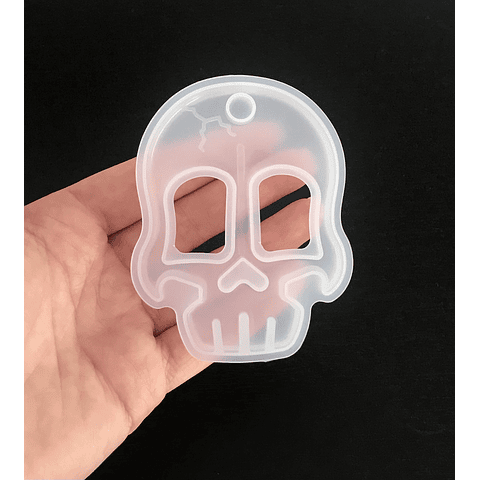 Molde de silicona manopla autodefensa llavero, CUTE SKULL