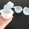Mini vaso/taza mezcladora de silicona, con boquilla, para trabajos con resina, manualidades, artesanía, 