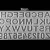 Molde de silicona Alfanumérico, POR EL REVÉS, abecedario.