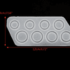 Molde de silicona 8 anillos planos, medidas del 15 al 22.