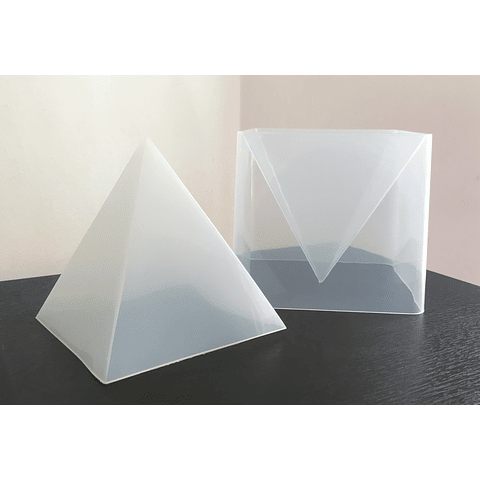 Molde de silicona pirámide XL base cuadrada, 15cm, para resina epóxica, fabricación de artesanía, decoración, orgones, etc.