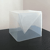 Molde de silicona pirámide XL base cuadrada, 15cm.