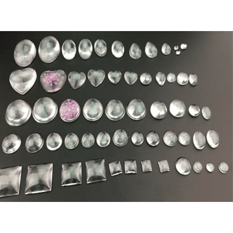 Molde de silicona gemas geométricas mixtas, variedad de formas.
