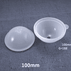 Moldes de silicona esferas, cuatro tamaños, de dos piezas. 