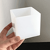 Moldes de silicona forma de cubo, para resina epoxica, 5cm y 6.5cm