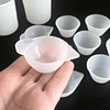 SET vasos mezcladores de silicona, 12 piezas, volumen 10/20/100 ml.