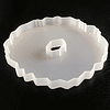 Molde de silicona posavasos circular, bordes irregulares, 12,5cm, centro, para resina epóxica, fabricación de utensilios, menaje, decoración, artesanía, etc.