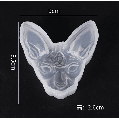 Molde de silicona cabeza TRIQUEL CAT 3D