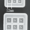 Moldes de silicona BEADS (cuentas cuadradas), 12mm - 16mm