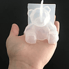 Molde de silicona figura 3D OSITO KAWAII facetado, para resina epóxica, fabricación de decoración, artesanía, manualidades, etc.