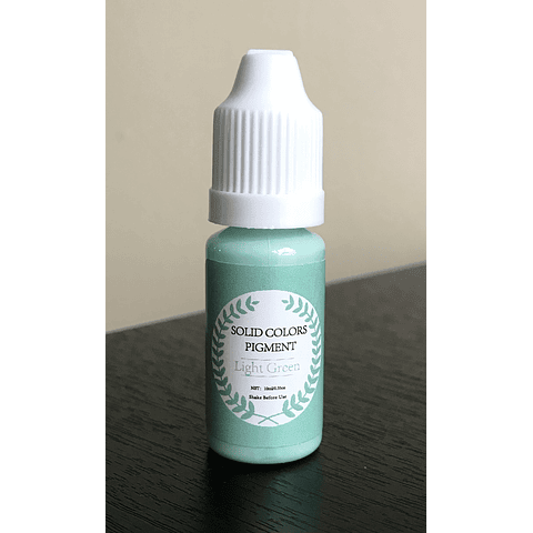 Pigmentos líquidos Sólidos 10 ml, tonos verdes, azul y blanco, para resina epóxica/uv.