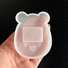 Molde de silicona kawaii shakers, BEAR HEART (A)