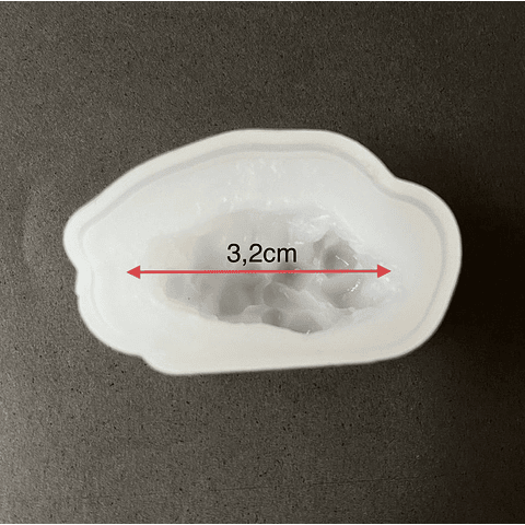 Mini molde de silicona geoda/cristal, DRUZY #01, para resina, fabricación de bisutería, accesorios, artesanía, etc.