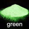 Pigmentos en polvo fotoluminiscentes 20g, color GREEN, brilla en la oscuridad. 