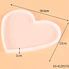 Molde de silicona corazón 18.5cm, mini bandeja, decorativo o posavasos, para resina, yeso, concreto, etc. Fabricación de menaje, accesorios, decoración, etc.