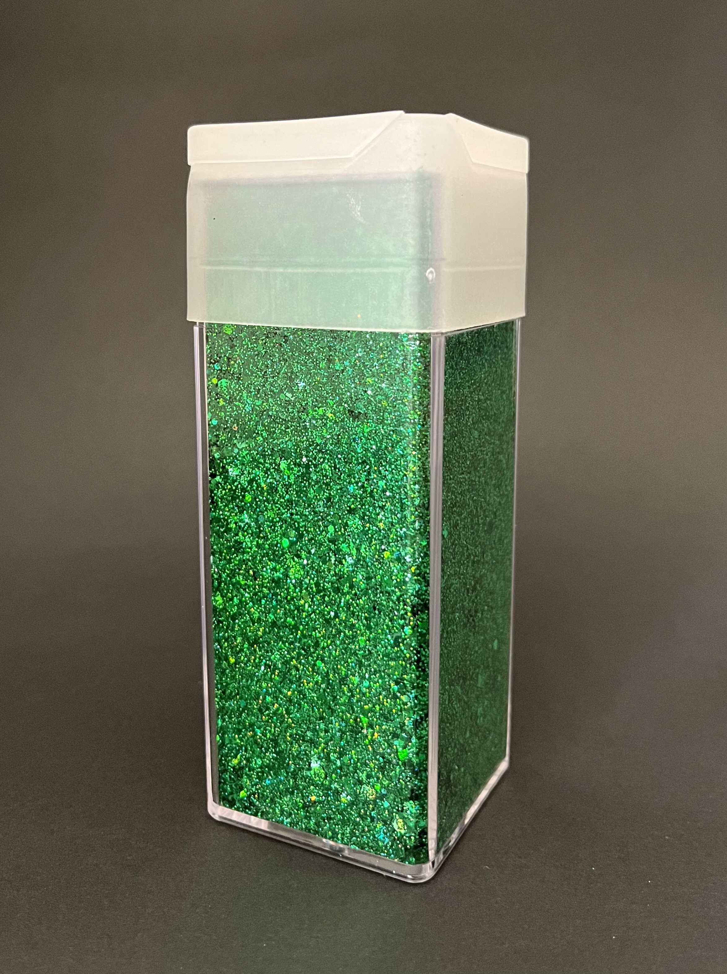 Glitter mix grueso SH20, shunky VERDE, 100g frasco.