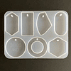 Molde de silicona 7 formas geométricas con perforación.