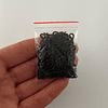 25g de cáncamos de 5x10mm, color negro, tornillos con ojal.