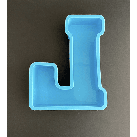 Molde de silicona letra "L" grande, 15cm.