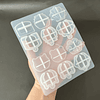 Molde de silicona identificación de llaves, seis diseños.