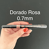 Rotulador cromado efecto espejo, DORADO ROSA 0.7mm, permanente.