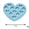 Molde de silicona doce mini corazones diseños.