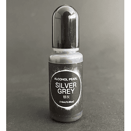 Pigmento al alcohol metalizado PLATEADO, 10ml.