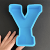 Molde de silicona letra "Y" grande, 15cm.