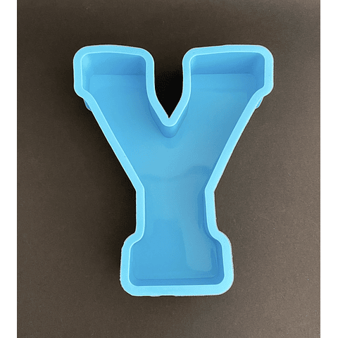 Molde de silicona letra "Y" grande, 15cm.