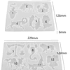 Molde de silicona ANIMALES signos del Zodiaco, con perforación, 