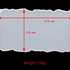 Molde de silicona bandeja rectangular 30cm, borde ondas.