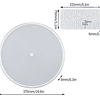 Molde de silicona reloj circular GRANDE 37cm liso + molde números 