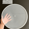 Molde de silicona reloj circular GRANDE 37cm liso + molde números 