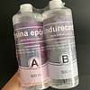 Resina epóxica cristal de litro 1000ml (500ml cada botella), proporción 1:1 volumétrica, libre de VOC, libre de BPA.