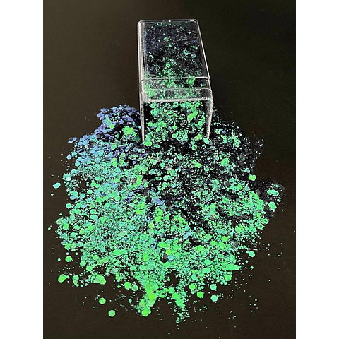 Shunky Glitter grueso holográfico 40g, VERDE SIRENA (GV8)