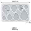 Molde de silicona aros/pendientes GOTAS cuatro pares.