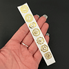 Mini stickers metálicos 7 chakras dorado (CHD7) 