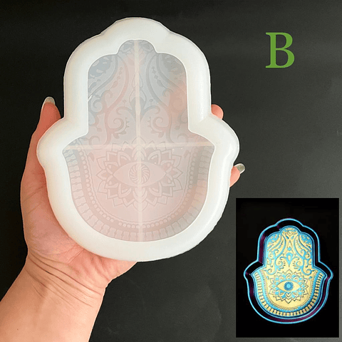 Molde de silicona bandeja MANO DE FÁTIMA, modelo B