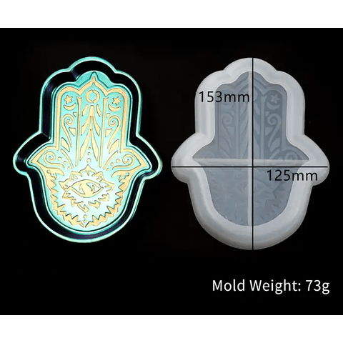 Molde de silicona bandeja MANO DE FÁTIMA, modelo A