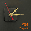 Mecanismo Reloj (Pequeño #04), Dorado con segundero rojo.