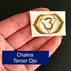 Stickers metalizado 2 unidades CHAKRA TERCER OJO (06)