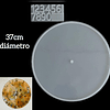 Molde de silicona reloj circular GRANDE 37cm liso + molde números 