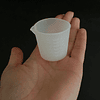 Mini vaso/taza mezcladora milimetrado de silicona 30ml 