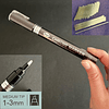 Rotulador/marcador metálicos cromado PLATEADO, punta oblicua 1-3mm, permanente.