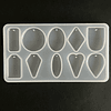 Molde de silicona colgantes 10 figuras mixtas con perforación 